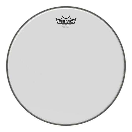 Remo 14" Ambassador Smooth White - Aron Soitin