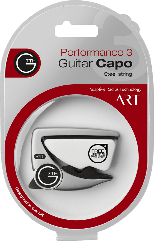 G7th C81010 Capo Performance 3 ART 6 string Silver - Aron Soitin