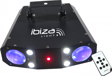 IBIZA LIGHT 3IN1 VALO MOONFLOWER, STROBE JA LASER OMINAISUUKSILLA - Aron Soitin