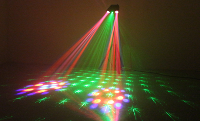 IBIZA LIGHT 3IN1 VALO MOONFLOWER, STROBE JA LASER OMINAISUUKSILLA - Aron Soitin