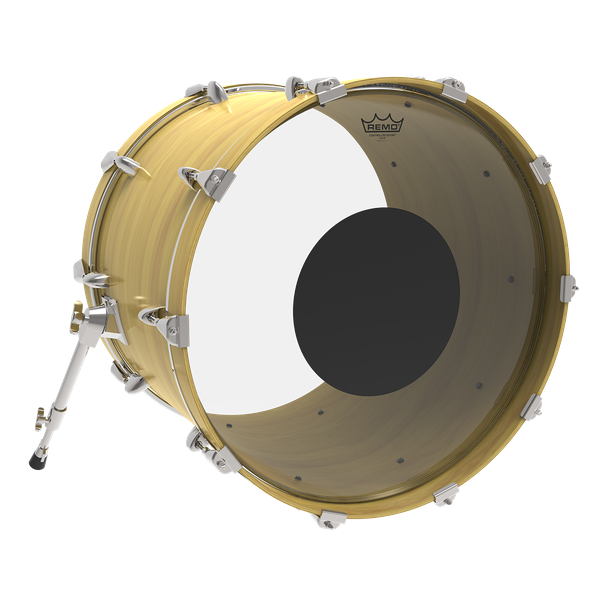 Remo 20" Controlled Sound Clear Bass Black Dot - Aron Soitin