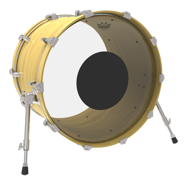 Remo 20" Controlled Sound Clear Bass Black Dot - Aron Soitin