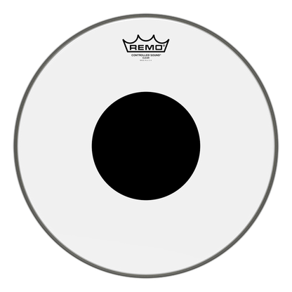 Remo 20" Controlled Sound Clear Bass Black Dot - Aron Soitin
