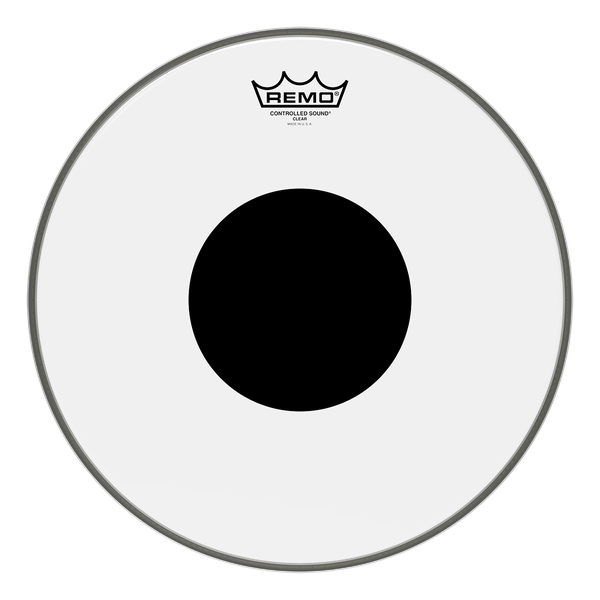 Remo 26" Controlled Sound Clear Black Dot - Aron Soitin