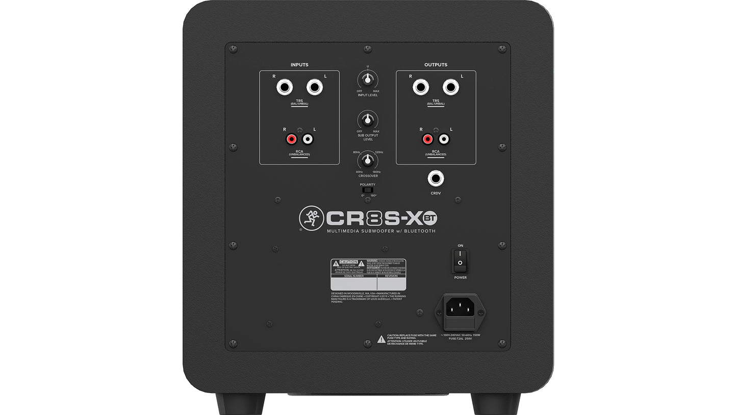 Mackie CR8S-XBT – Subwoofer Bluetoothilla ja Volumesäätimellä - Aron Soitin