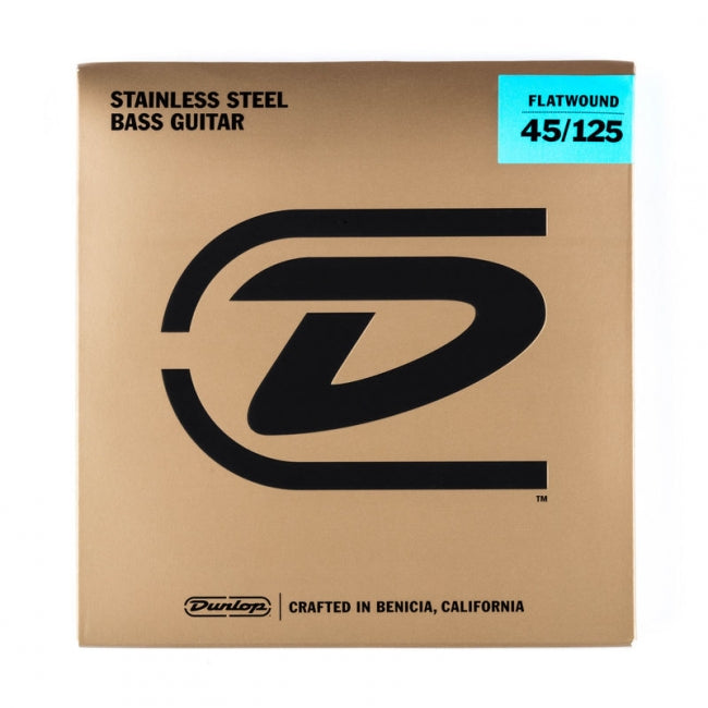 Dunlop Flatwound Bass 45-125 bassokitaran hiotut kielet - Aron Soitin