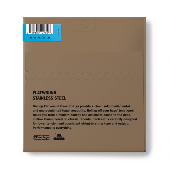 Dunlop Flatwound Short Scale 45-125 - Aron Soitin