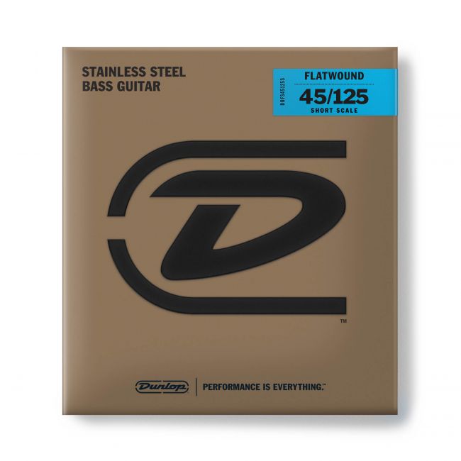 Dunlop Flatwound Short Scale 45-125 - Aron Soitin