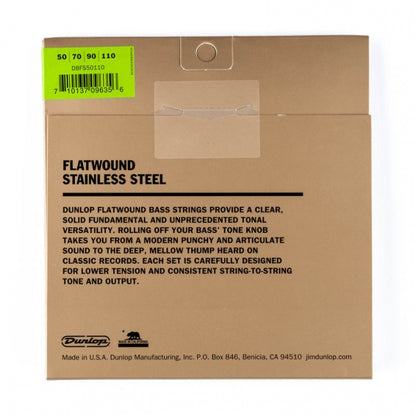Dunlop Flatwound Bass 50-110 -basson hiotutu kielet - Aron Soitin