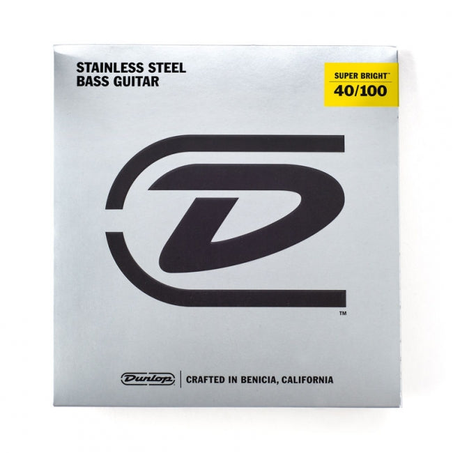 Dunlop Super Bright 40-100 Stainless Steel - Aron Soitin