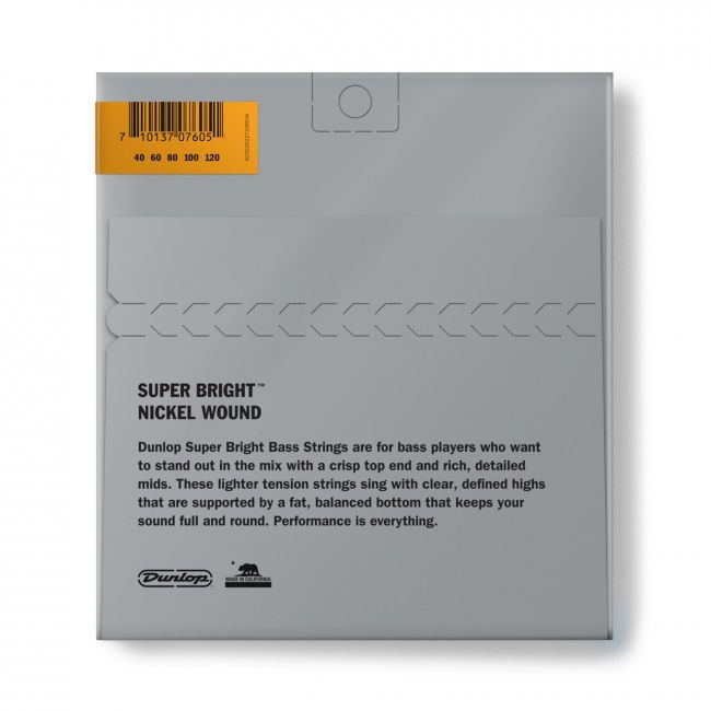 Dunlop Super Bright Nickel 40-120 Short Scale - Aron Soitin