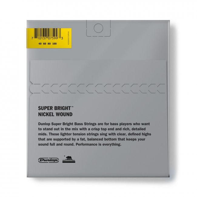 Dunlop Super Bright Nickel 40-100 Short Scale - Aron Soitin