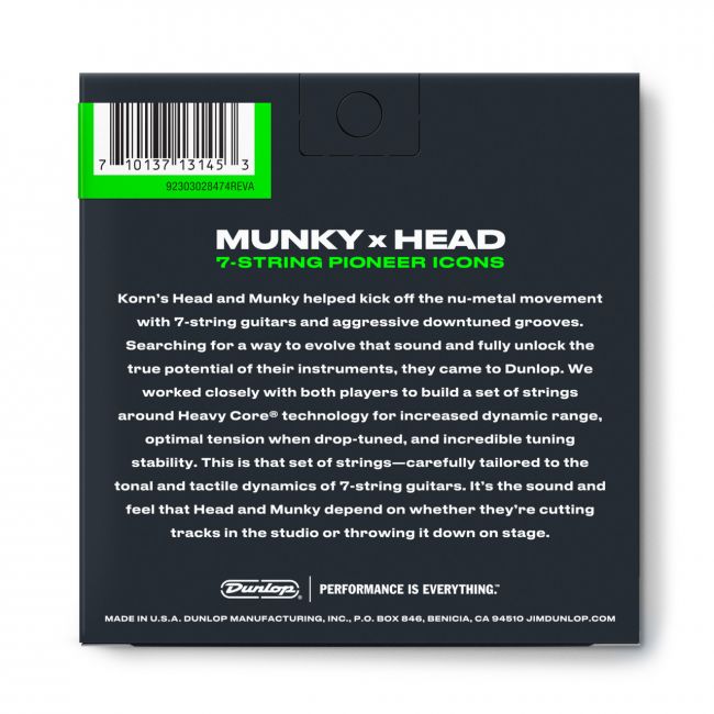 Dunlop Korn 10-65 Heavy Core - Aron Soitin