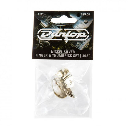 Dunlop .018" sormi- ja peukaloplektra-setti, metallia - Aron Soitin