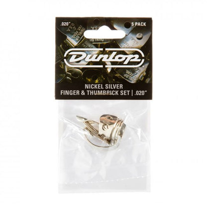 Dunlop .020" sormi- ja peukaloplektra-setti, metallia - Aron Soitin