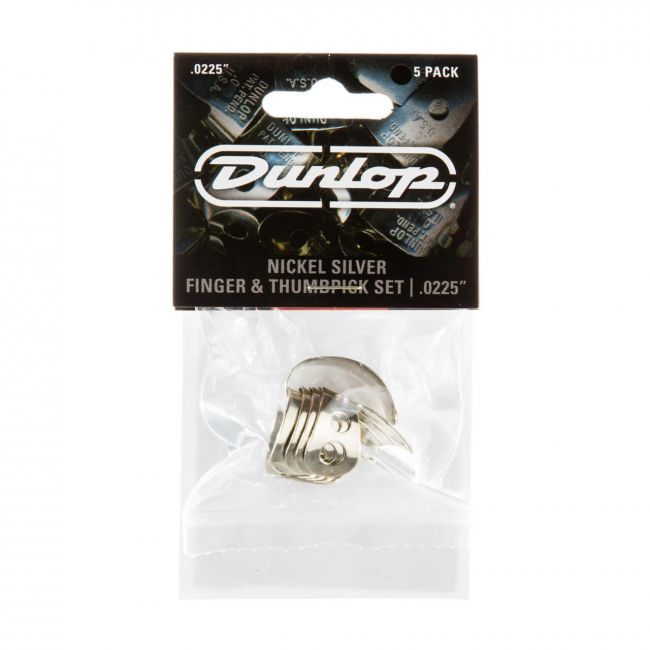 Dunlop .0225" sormi- ja peukaloplektra-setti, metallia - Aron Soitin