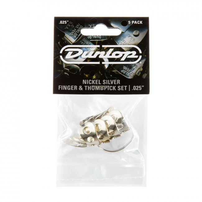 Dunlop .025" sormi- ja peukaloplektra-setti, metallia - Aron Soitin