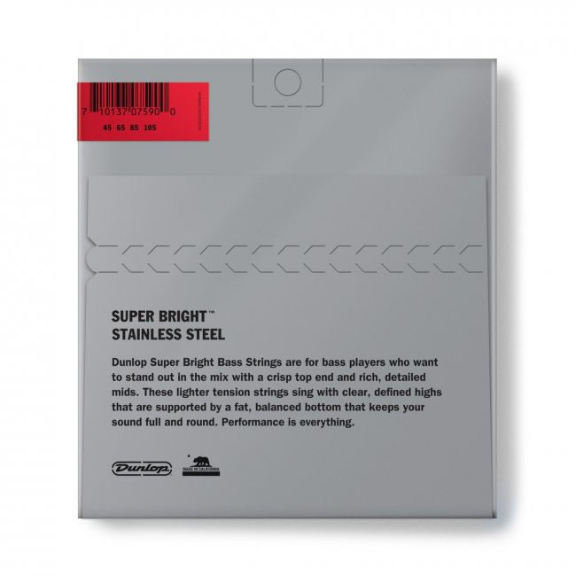 Dunlop Super Bright Steel 45-105 Medium Scale - Aron Soitin