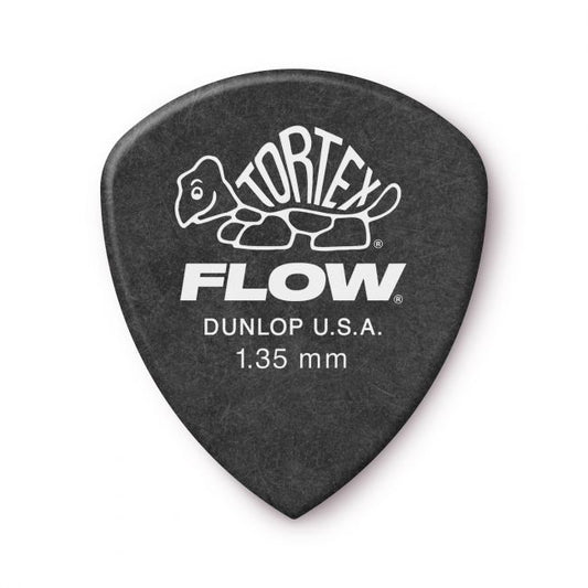 Dunlop Tortex Flow 1.35mm -plektra, 12kpl - Aron Soitin