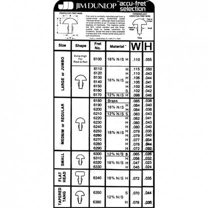 Dunlop 6110 Jumbo otelautanauha 60cm - Aron Soitin