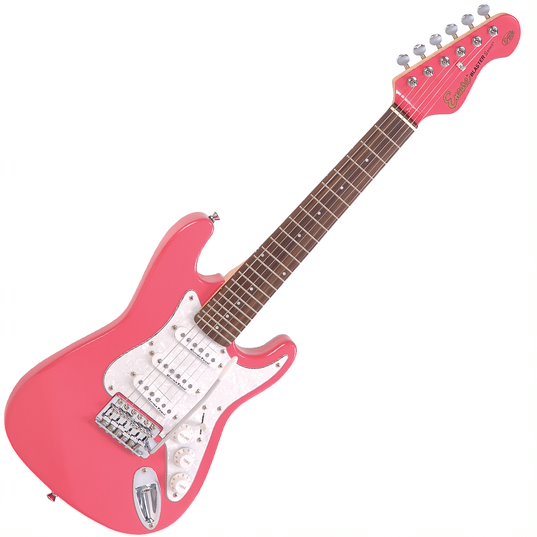Encore EBP-E375PK 3/4 Size Electric Guitar Pack Pink - Aron Soitin