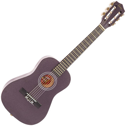 Encore ENC12PLOFT 1/2 Size Junior Acoustic Guitar Pack Metallic Purple - Aron Soitin
