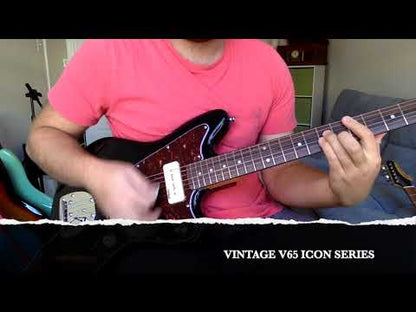 Vintage V65VVW ReIssued Vibrato Electric Guitar ~ Vintage White