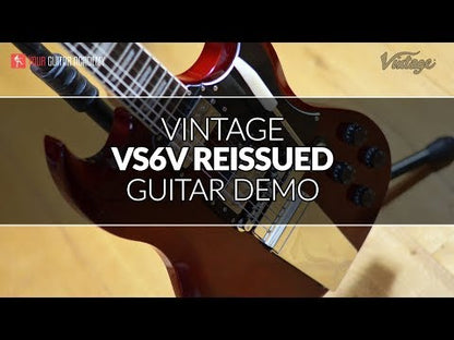 Vintage VS6V ReIssued with vintage style Vibrato ~ Cherry Red