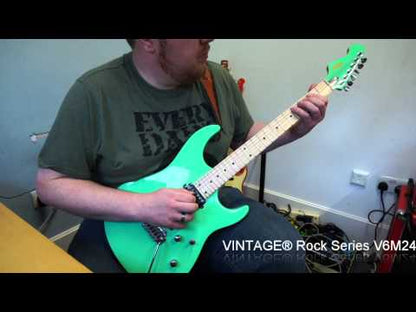 Vintage V6M24VG ReIssued Electric Guitar ~ Ventura Green