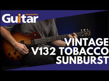 Vintage V132TSB ReIssued Tobacco Sunburst sähkökitara