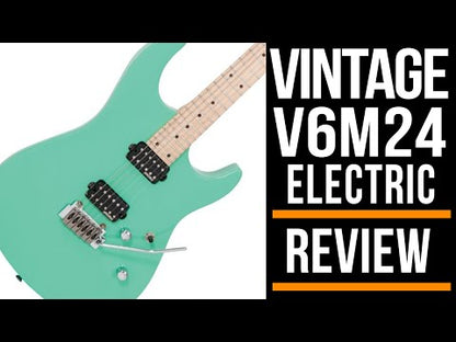 Vintage V6M24PL ReIssued Series Electric Guitar ~ Pasadena Purple