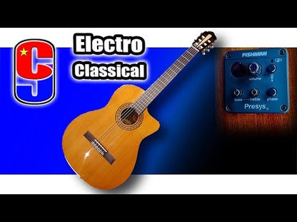 Santos Martinez SM450CE Preludio Cutaway klassinen kitara mikillä