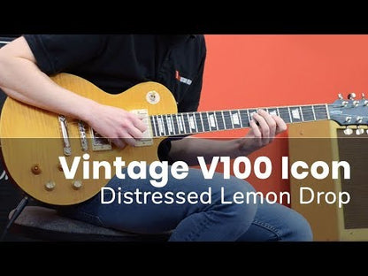 Vintage LV100MRPGM Icon Les Paul vasenkätinen sähkökitara