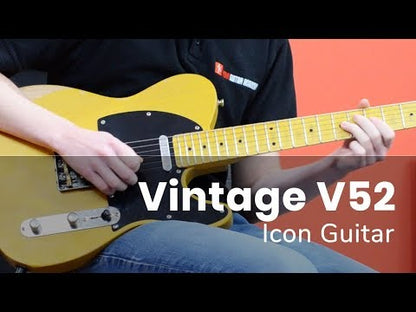 Vintage V52 ReIssued Electric Guitar ~ Butterscotch