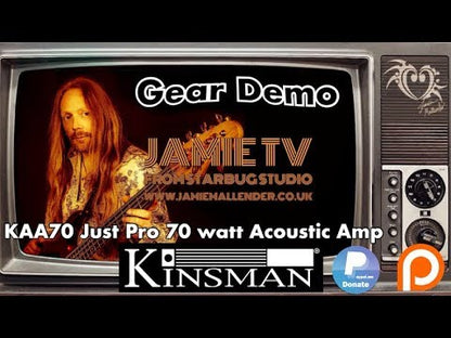 Kinsman KAA70 70w Acoustic Amp kaiutin (akku/verkkovirta) valkoinen