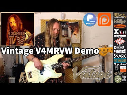 Vintage V4 ICON Bass ~ Distressed Sunset Sunburst
