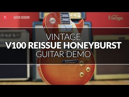 Vintage V100MRCS Icon Les Paul Distressed Cherry Sunburst sähkökitara