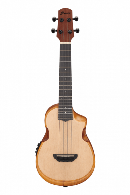 Ibanez AUC10E-OPN ukulele mikrofonilla, pussilla - Aron Soitin