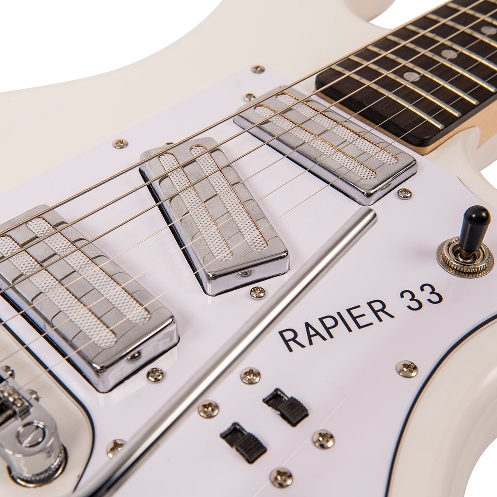 Rapier 33 Electric Guitar ~ Artic White - Aron Soitin