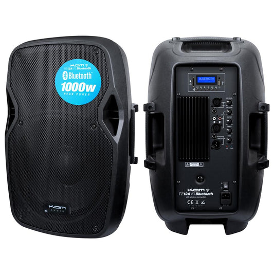 KAM RZ12ABT 12" aktiivikaiutin bluetoothilla 1000w - Aron Soitin