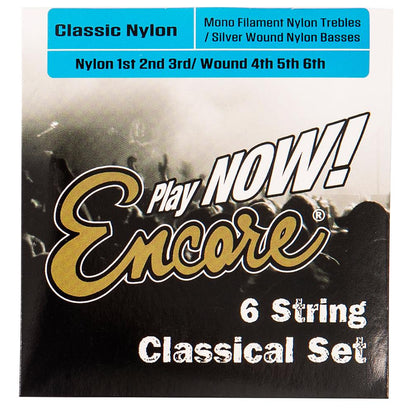 Encore ECS6 Nylon Silver Wound Classic Guitar String Set - Aron Soitin
