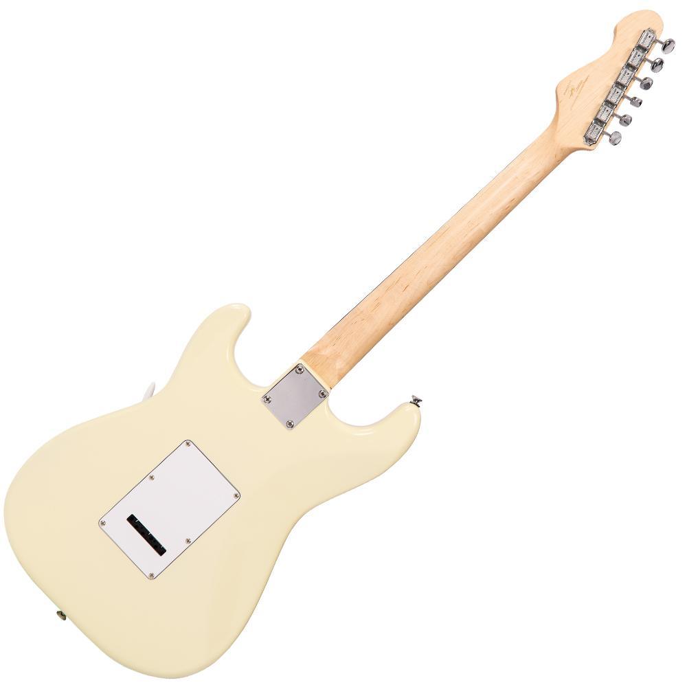 Vintage V6VW ReIssued Electric Guitar ~ Vintage White - Aron Soitin