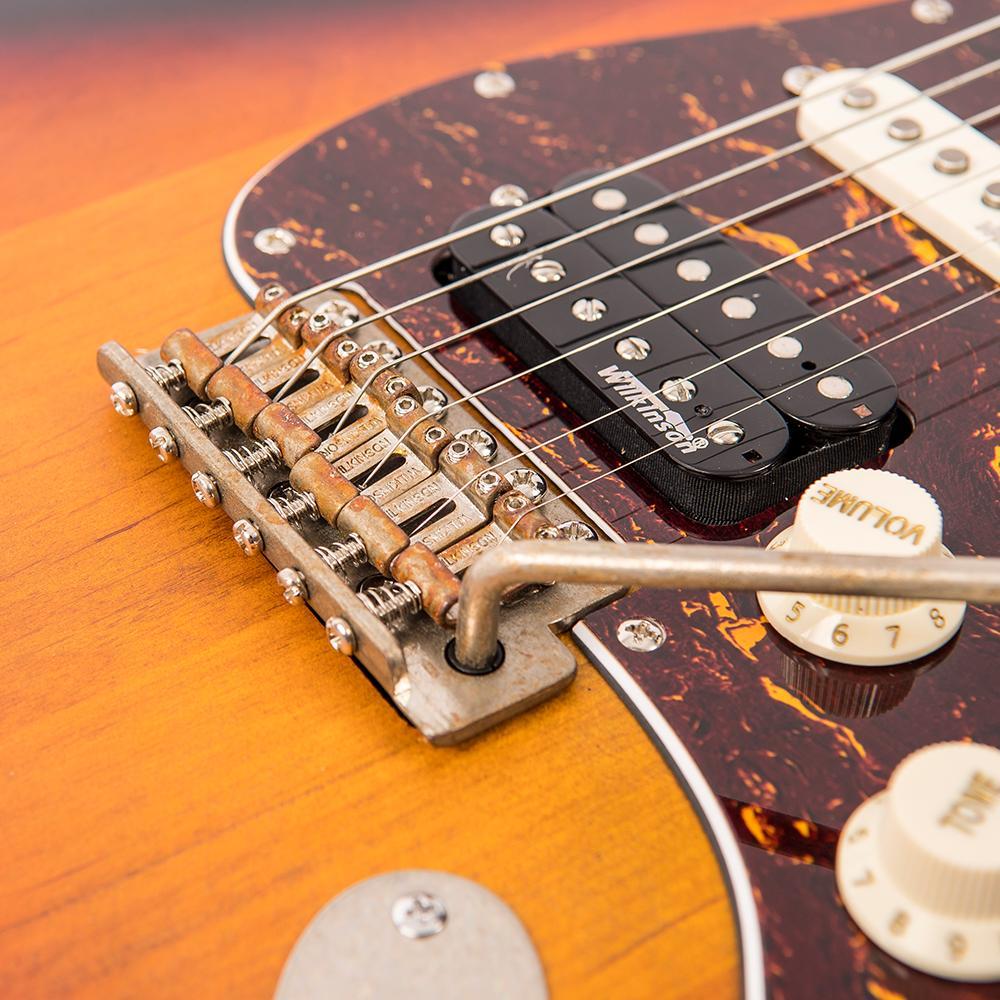 Vintage V6H ICON Electric Guitar ~ Distressed Tobacco Sunburst - Aron Soitin