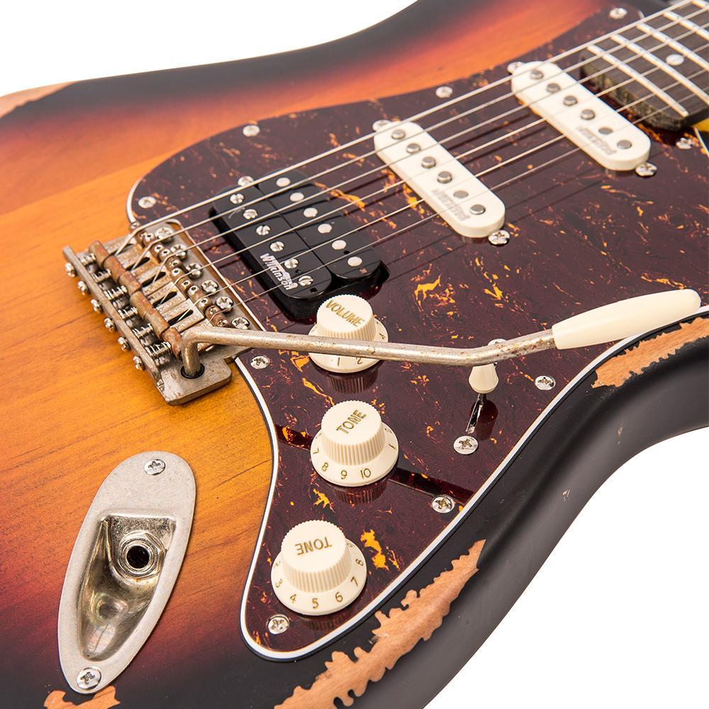 Vintage V6H ICON Electric Guitar ~ Distressed Tobacco Sunburst - Aron Soitin