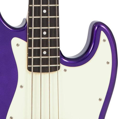 Vintage VJ74PL ReIssued Bass Guitar ~ Purple - Aron Soitin