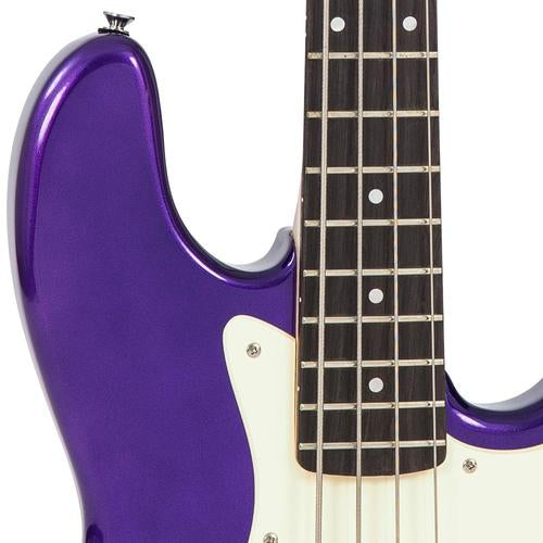 Vintage VJ74PL ReIssued Bass Guitar ~ Purple - Aron Soitin