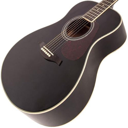 Vintage V300BK Acoustic Folk Guitar ~ Black - Aron Soitin