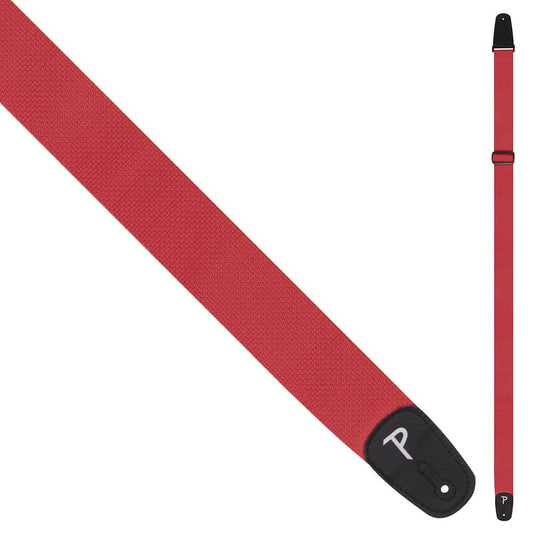 Perri's Polyester Pro Guitar Strap ~ Red - Aron Soitin