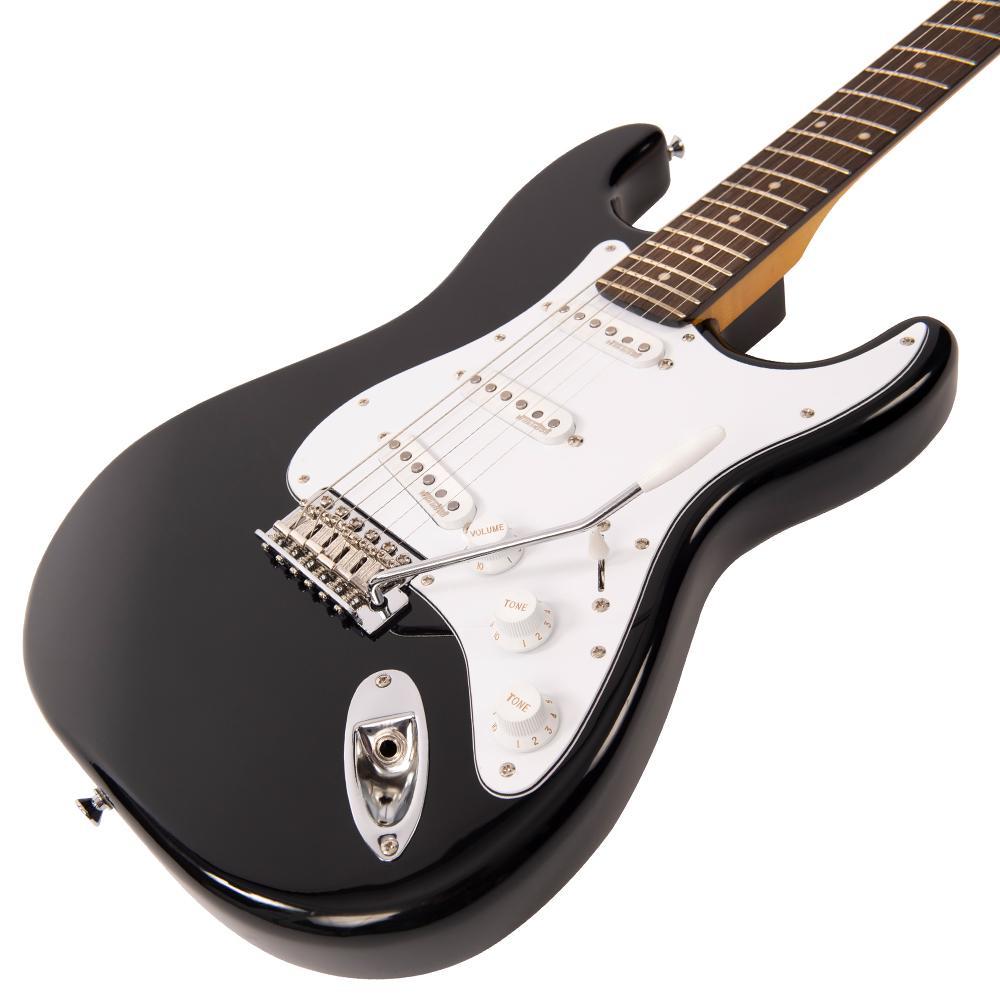 Vintage V6BB ReIssued Electric Guitar ~ Boulevard Black - Aron Soitin