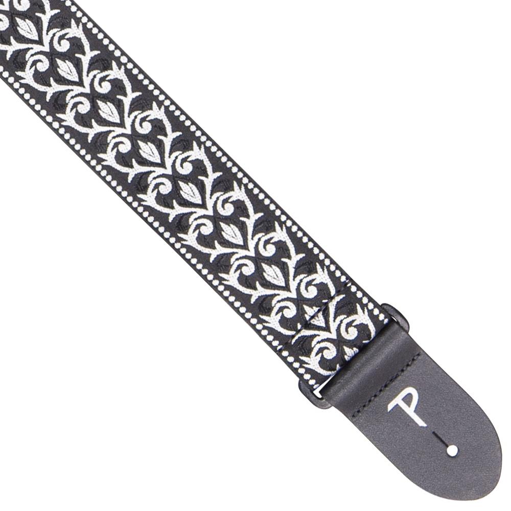 Perri's Webbing Jacquard Guitar Strap ~ Black/White Tribal - Aron Soitin